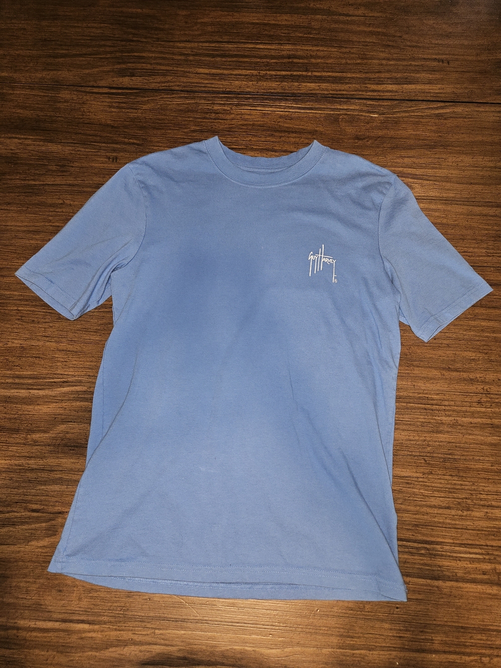 Guy Harvey Sky Blue Short Sleeve Logo Tee